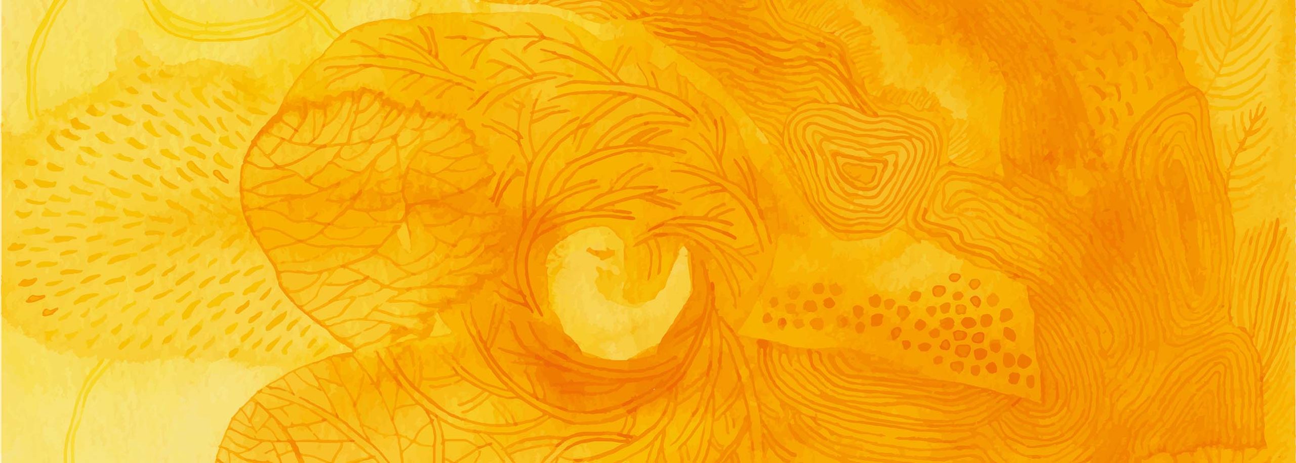 Yellow Tree of life organic background pattern